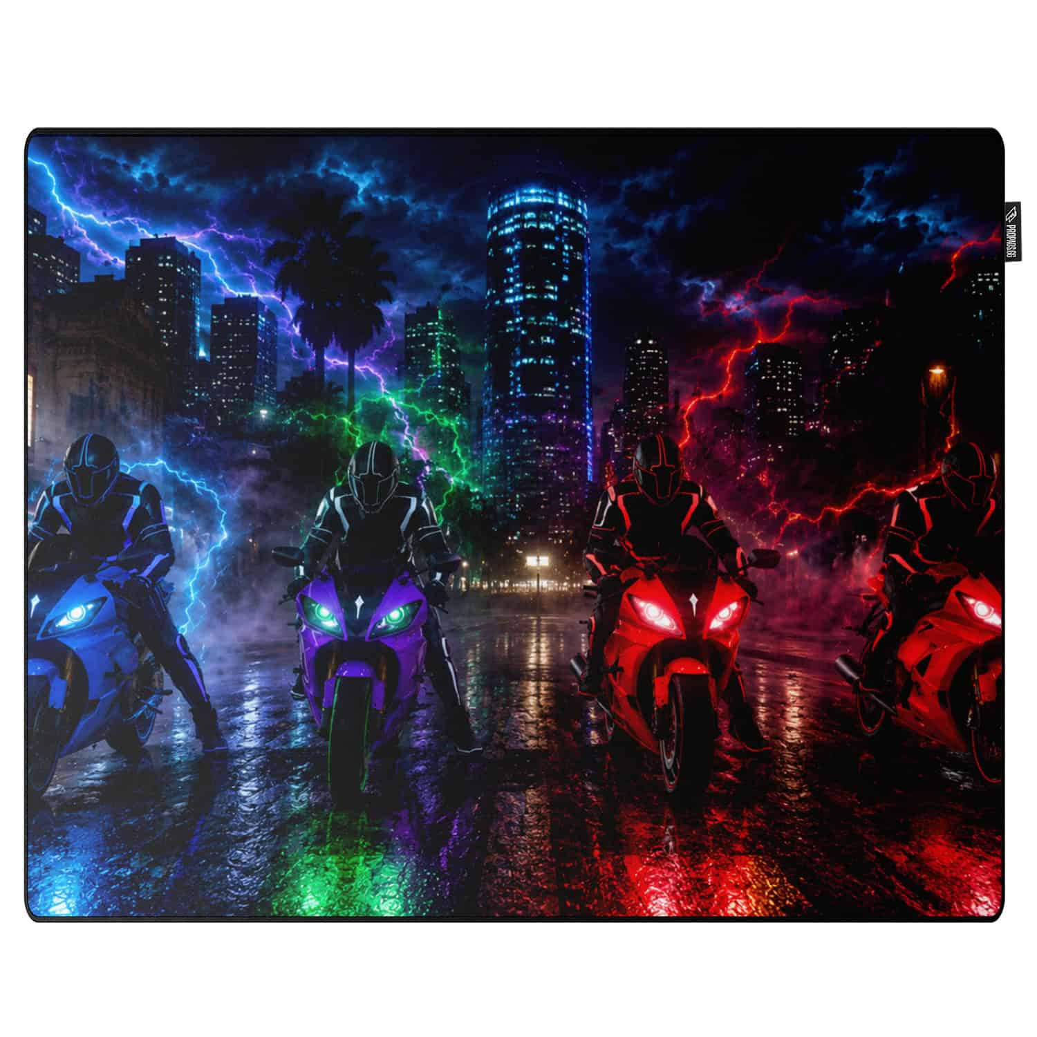 Dinero Neon Lights Gaming Mousepad