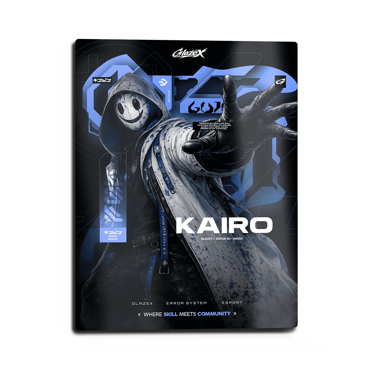 GlazeX Metallposter Maskottchen Kairo