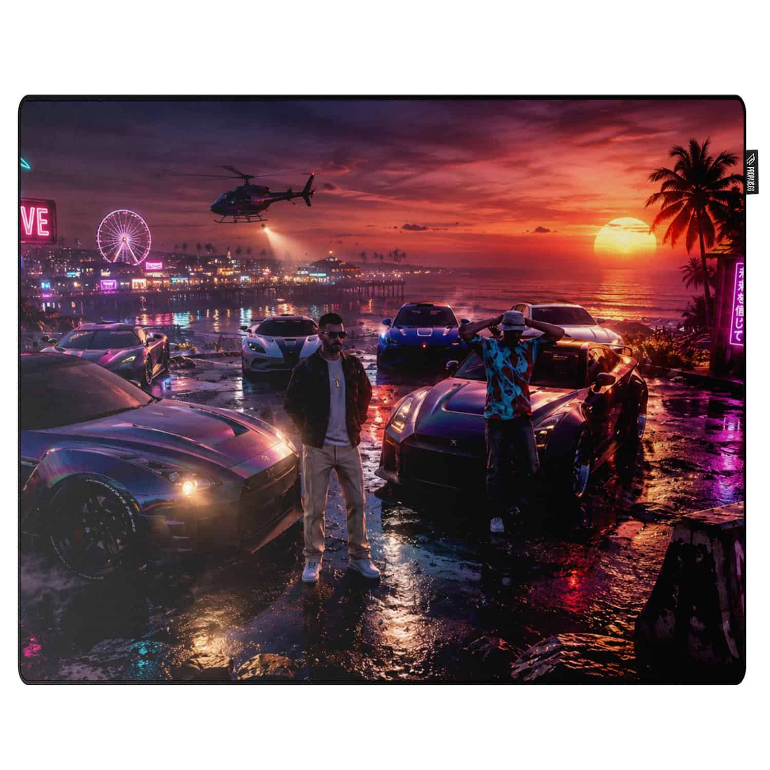 Dinero Ocean Night Gaming Mousepad