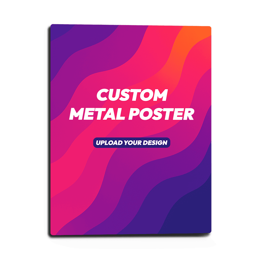 Metallposter in deinem Design