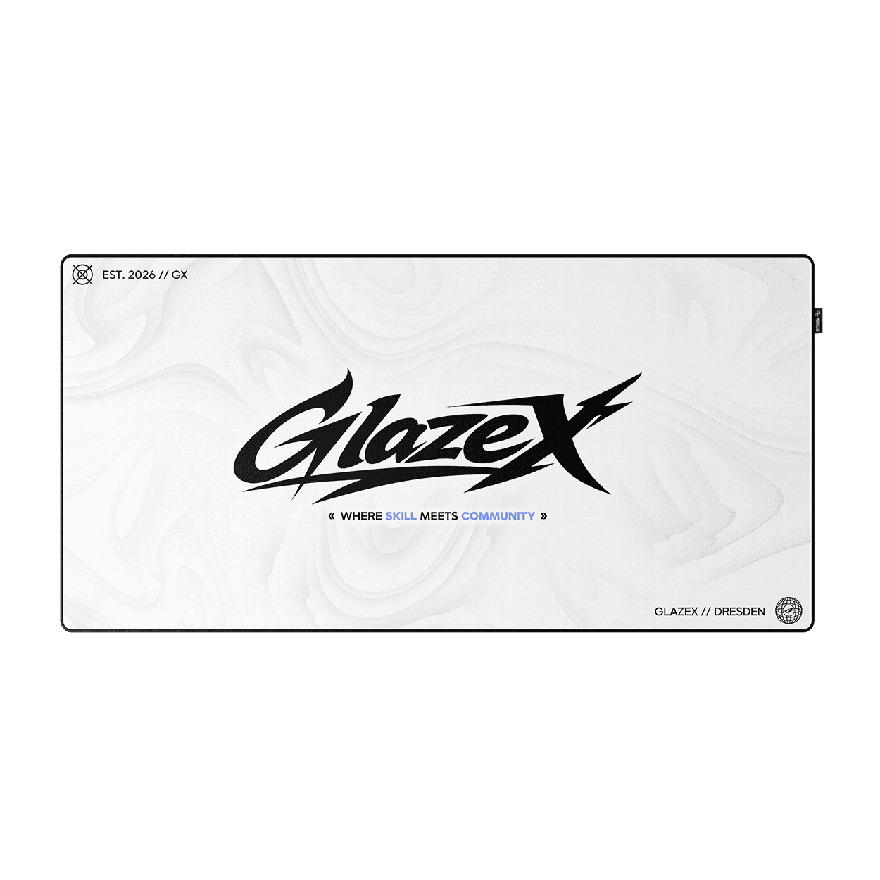 GlazeX White Edition Gaming Mousepad