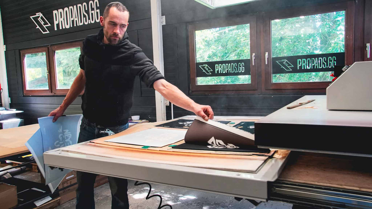 Mousepad Druck in der propads Produktion